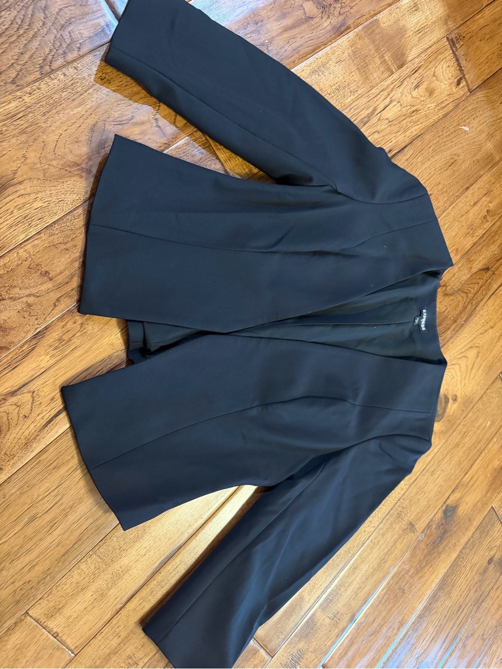 Black Women's Open-Front Blazer Jacket - Brand: Expres